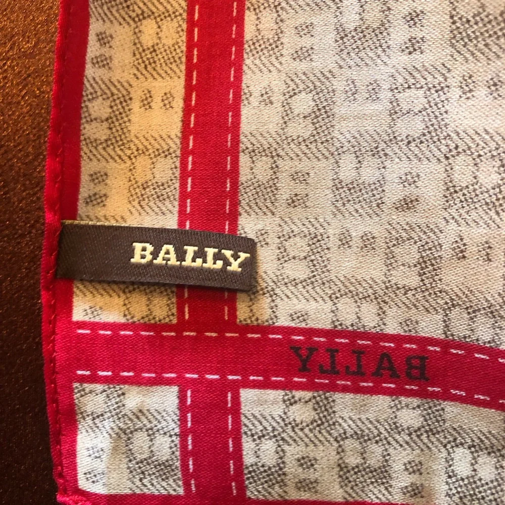 Bally vintage Cream /pink Scarf - Picture 4 of 6